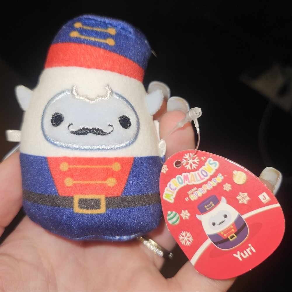 NWT Squishmallows Yuri The Yeti Nutcracker Holiday Micromallow